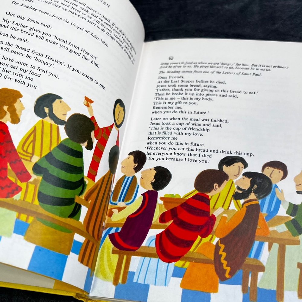 Listen Themes From the Bible Retold for Children AJ McCallen 1981 HC - Picture 8 of 8